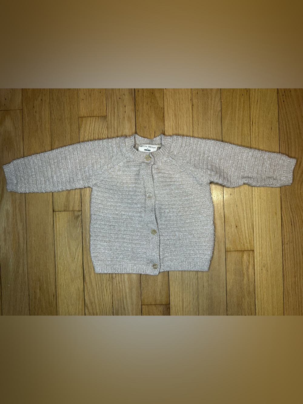 Petite Maison x NoNo Size: 6M Cardigan Sweater in Light Beige